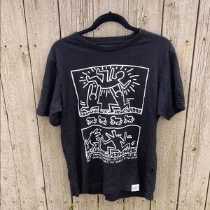 Uniqlo X Keith Haring Black Graphic T-Shirt